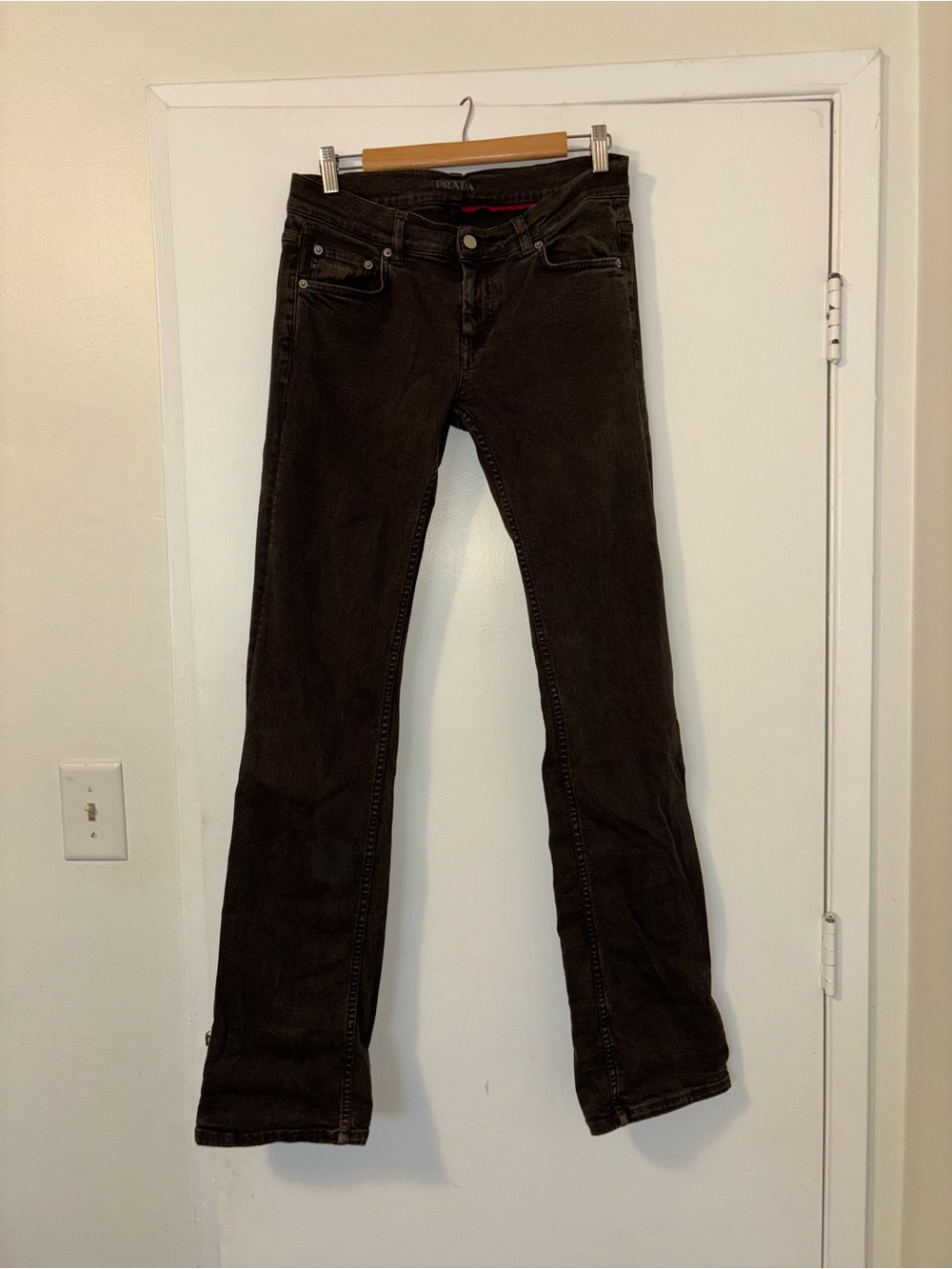Prada Brown Low Rise Jeans